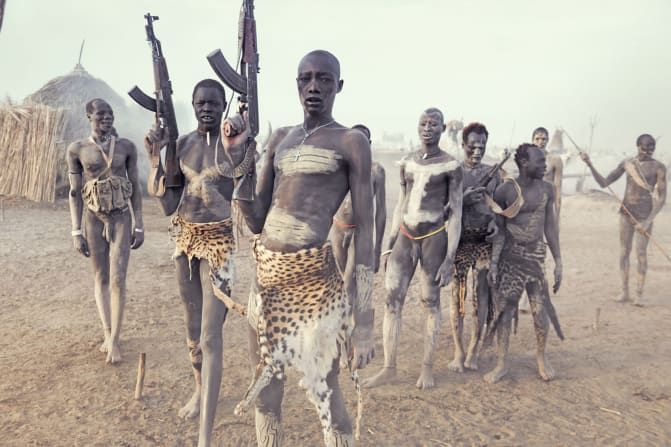 Suku Mandari dari Sudan Selatan, foto tahun 2016