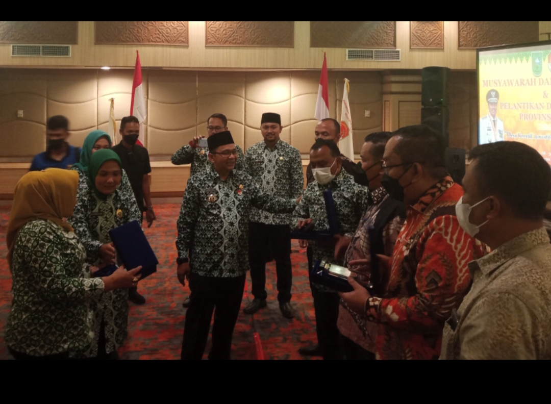 Sofian Majo Sati Dilantik Jadi Ketua Umum DPD Papdesi Provinsi Riau 