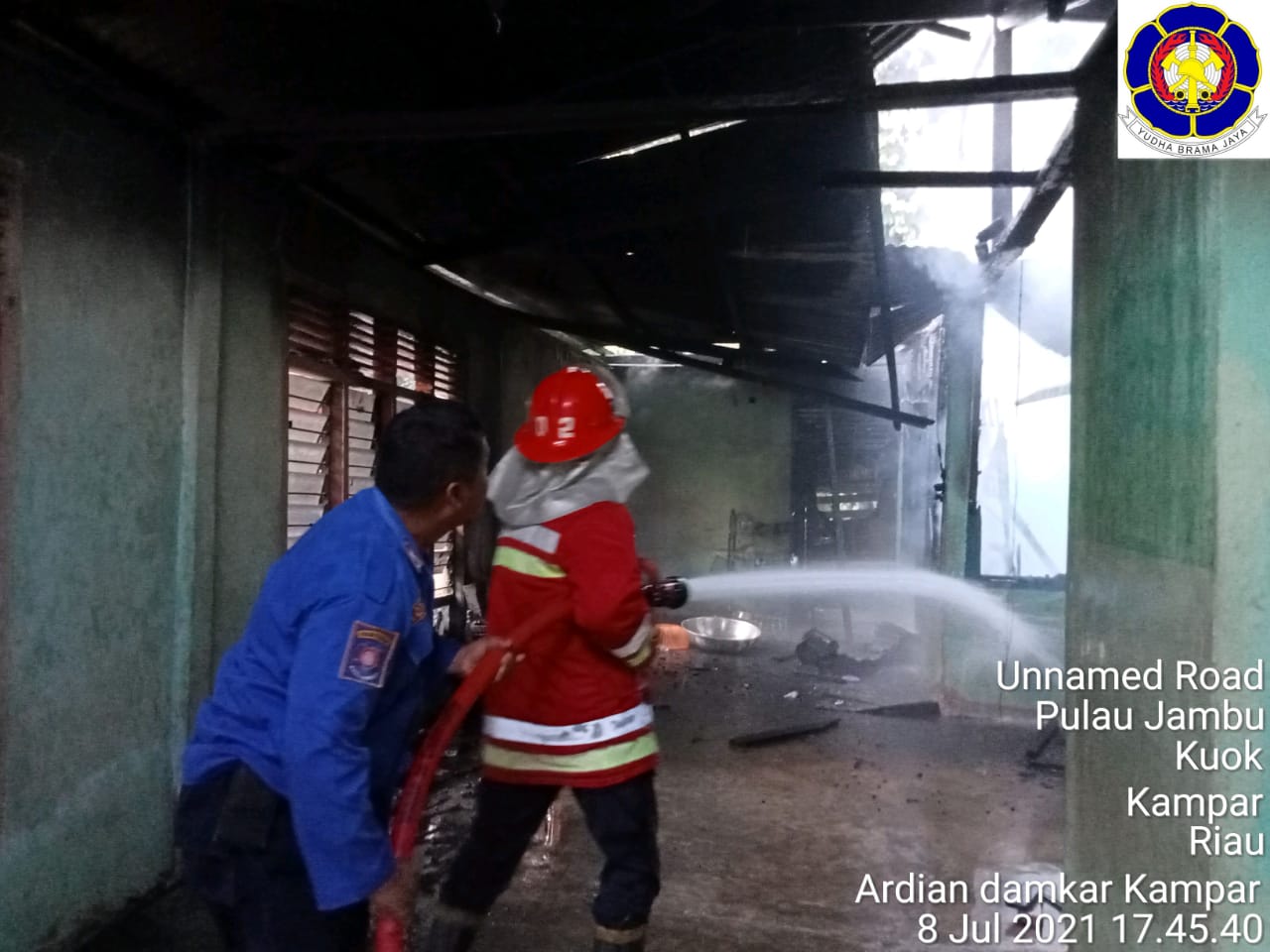 Kembali sijago Merah hanguskan 1Unit Rumah di Kuok. 