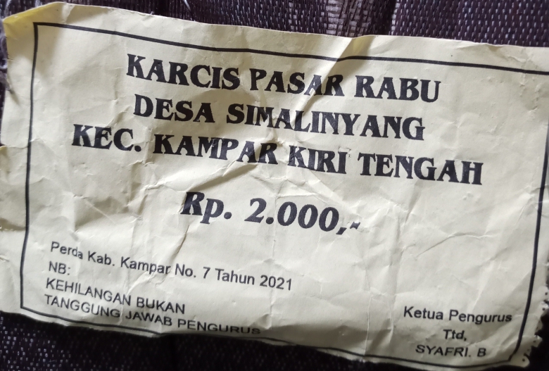 Kades Simalinyang Minta Maaf, Akui Pencantuman 'Perda Nomor 7 Tahun 2021' di Karcis Parkir Keliru 