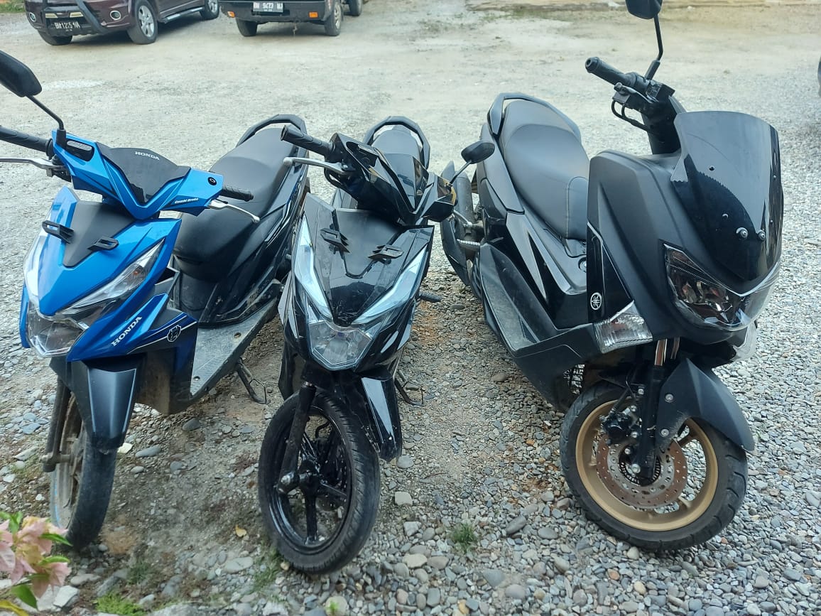 Polsek Tapung Hulu Ungkap Kasus Curanmor, 1 Tersangka dan 3 Sepeda Motor Diamankan 