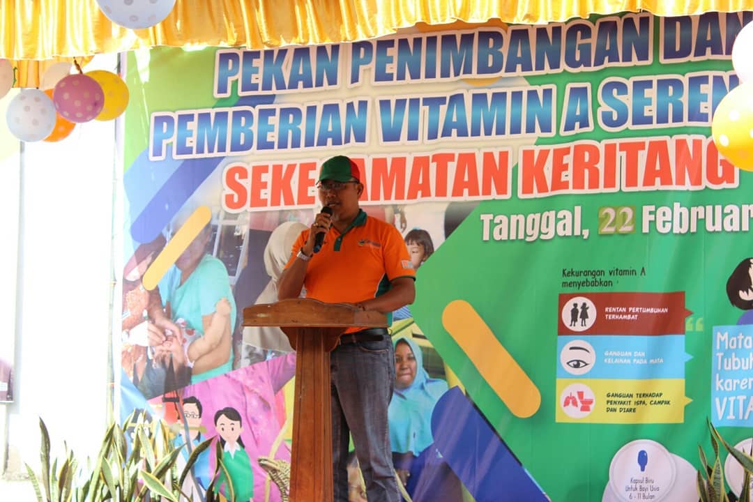 DMIJ PT Berpatisipasi Sukseskan Pekan Penimbangan dan Pemberian Vitamin A Serentak se-Kecamatan Keritang