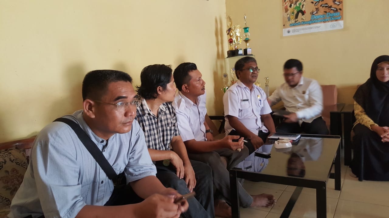 DPMD Inhil Laksanakan Monev ke Desa Sungai Gantang, Kecamatan Kempas