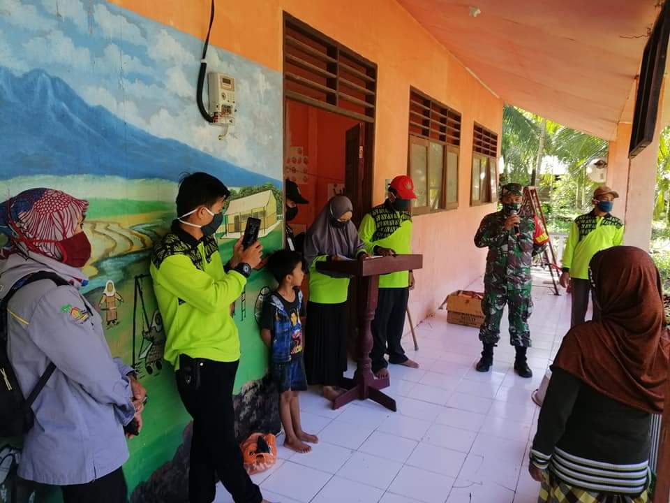 Penyaluran Sembako ADD DMIJ Plus Terintegrasi Kuala Gaung, Gaung Anak Serka