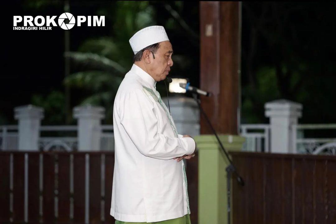 Malam Ke-2 Ramadhan, Bupati Inhil Kembali Gelar Tarawih Berjama'ah di Rumdin