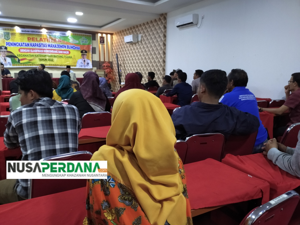 Pelatihan Peningkatan Kapasitas Manajemen BUMDesa Kecamatan Kateman dan Batang Tuaka Resmi di Tutup