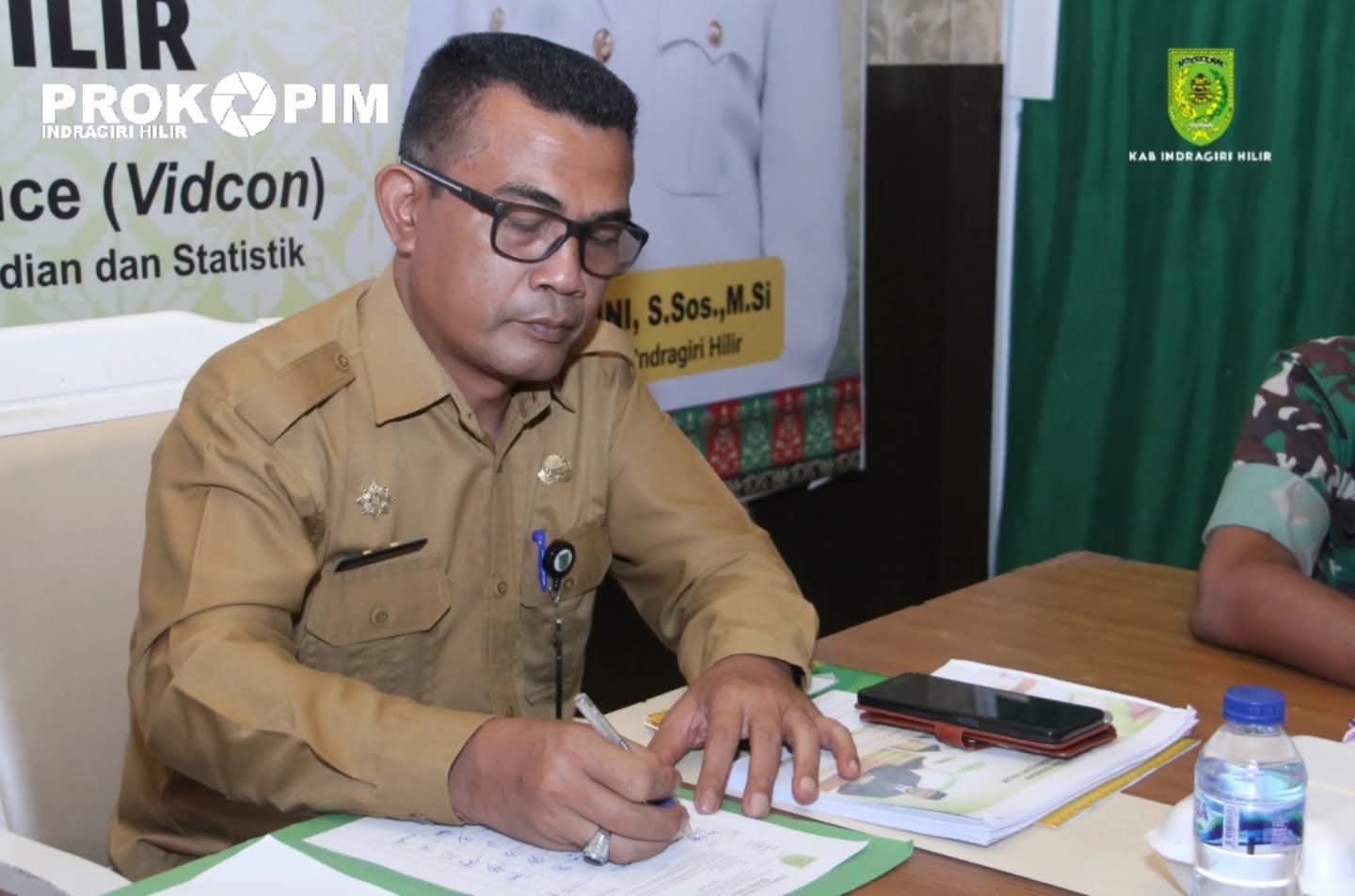 Inhil Ikuti Rapat Virtual Pengendalian Inflasi dan Evaluasi Program Tiga Juta Rumah