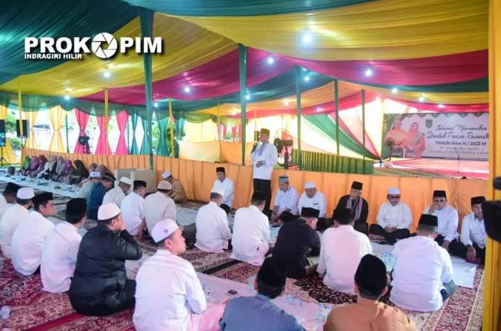 Bupati didampingi Wabup Sambut Kedatangan Gubernur Riau Dalam Rangka Safari Ramadhan