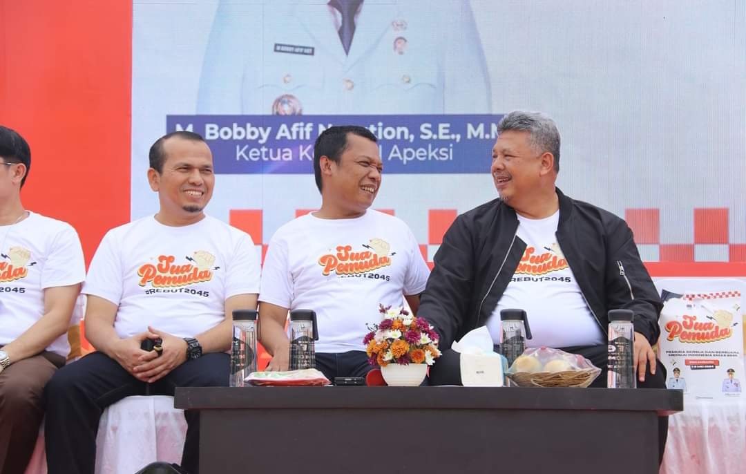 Raker Komwil I Apeksi, Ketua DPRD, Sabarudi dan PJ Walikota Pekanbaru Hadiri Kemeriahan Konser Pemuda