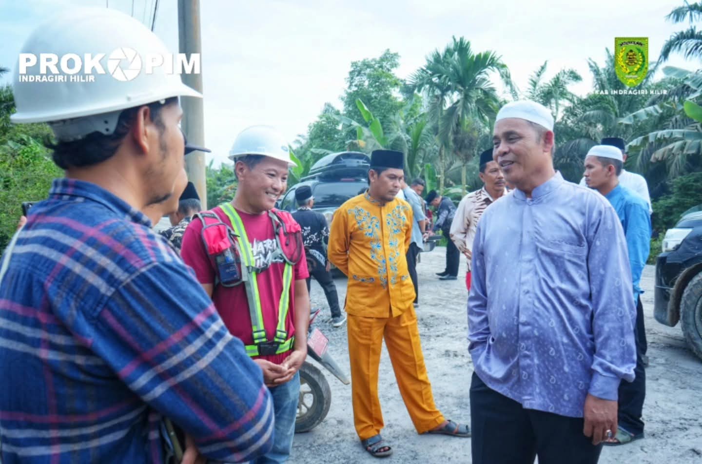 Bupati Inhil Tinjau Peningkatan Jalan Selensen–Kota Baru–Bagan Jaya Senilai Rp28,5 Miliar