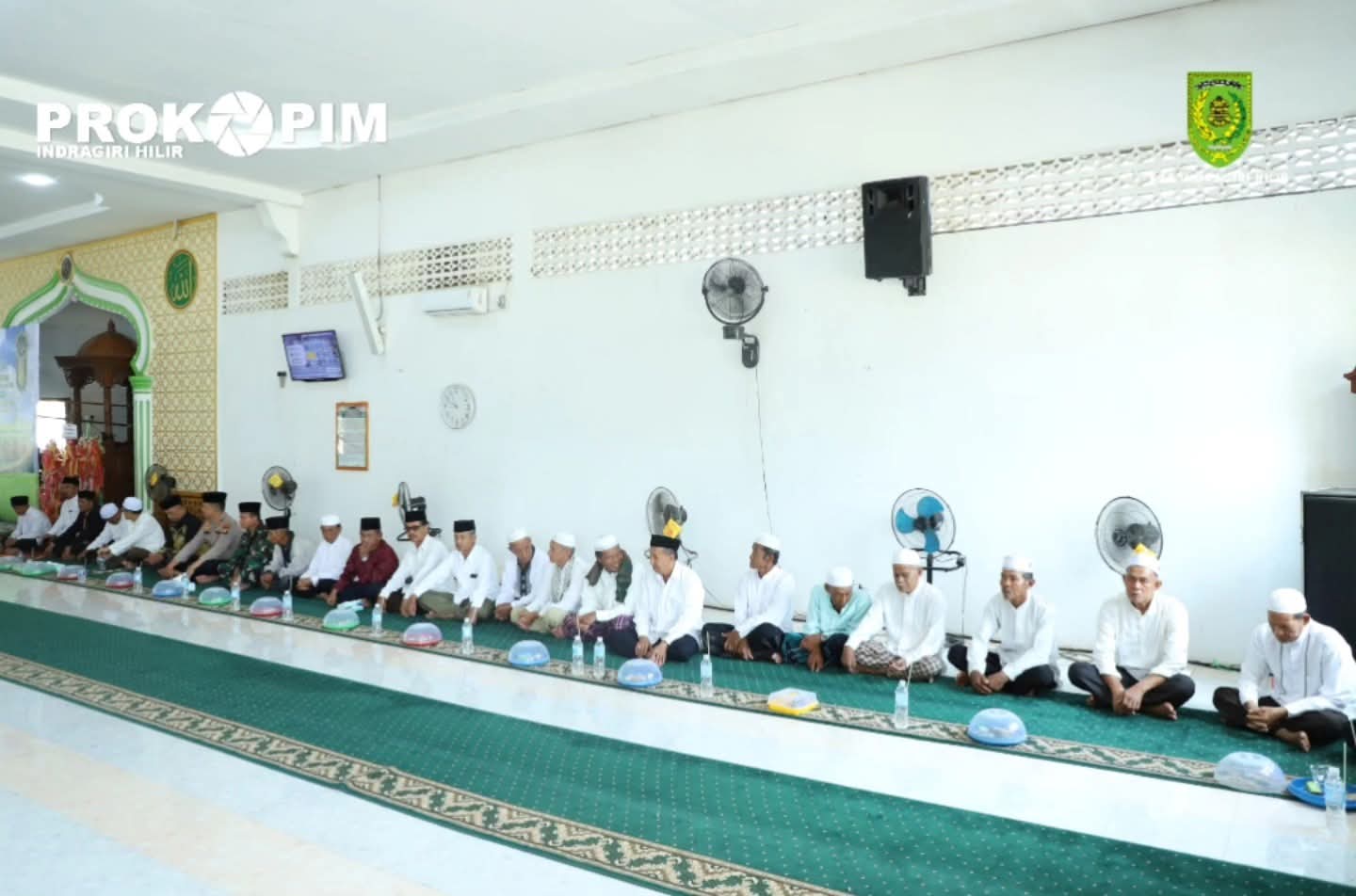 Bupati Inhil Menghadiri Peringatan Maulid Nabi Muhammad SAW Di Masjid Jami' Annur Benteng