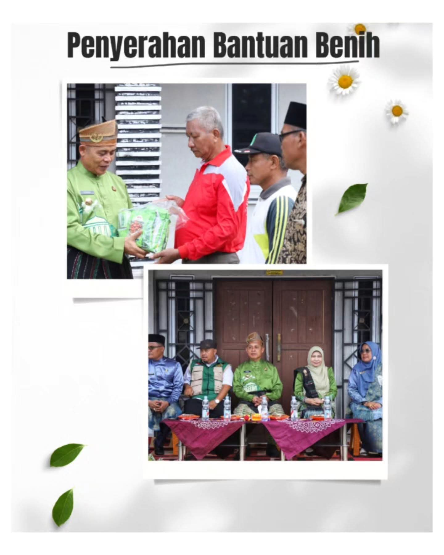 Bupati Inhil Serahkan Bantuan Bibit Hortikultura ke Lima Kelompok Tani di Sungai Ara, Dukung Program Makan Bergizi Gratis