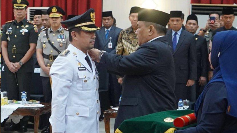 Wakil Ketua DPRD Pekanbaru, Tengku Azwendi Fajri Saksikan Prosesi Pelantikan Pj Walikota, Risnandar Mahiwa