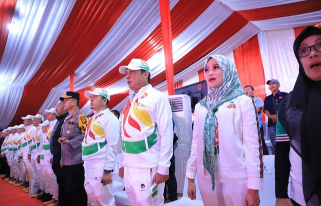 Hadiri Pembukaan Porwil Sumatera XI 2023, Pimpinan DPRD Sabarudi Turut Saksikan Kemeriahan