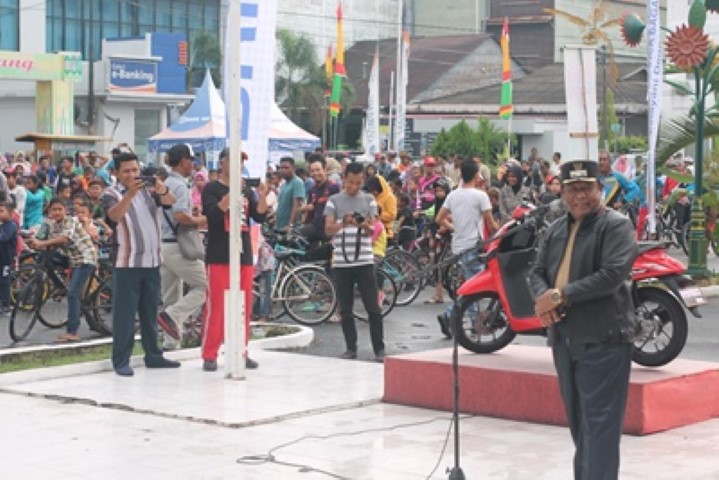 Hari Jadi Rohil Ke-20, Wakil Bupati Jamiludin Buka Acara Fun Bike